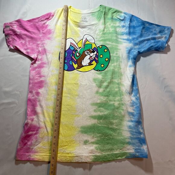 Buc ees Tie‎ Dye Easter Shirt Mens Large Graphic Print Mind On My Bunny - Picture 2 of 4